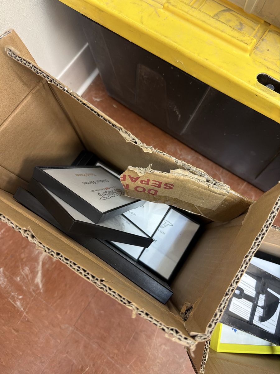 Lot of Various Small Picture Frames in Black