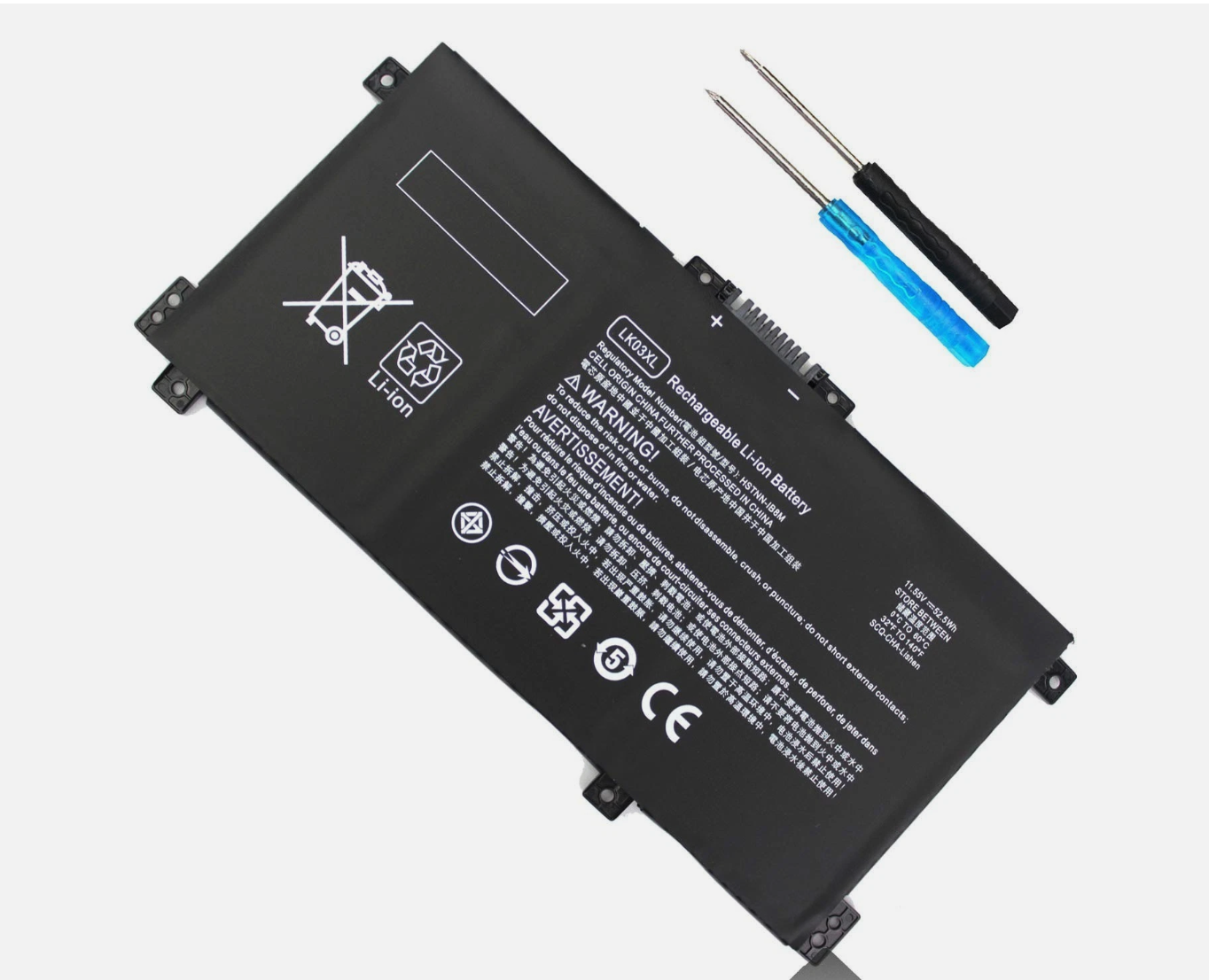 LK03XL Battery for HP Envy x360 15-bp 15-bq 17-ae 17m L09281-855 916814-855