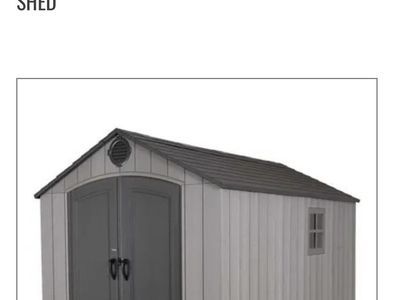 New Lifetime 8x12.5 Shed With Delivery & Install