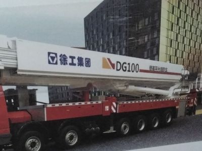 XCMG DG100 Aerial Platform Fire Truck Model, 1:50 Scale, New Unopened