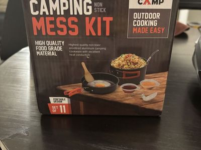 11 Piece Camping Mess Kit In original Packaging