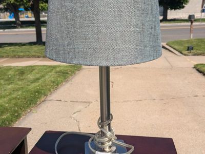 Grey Table Lamp