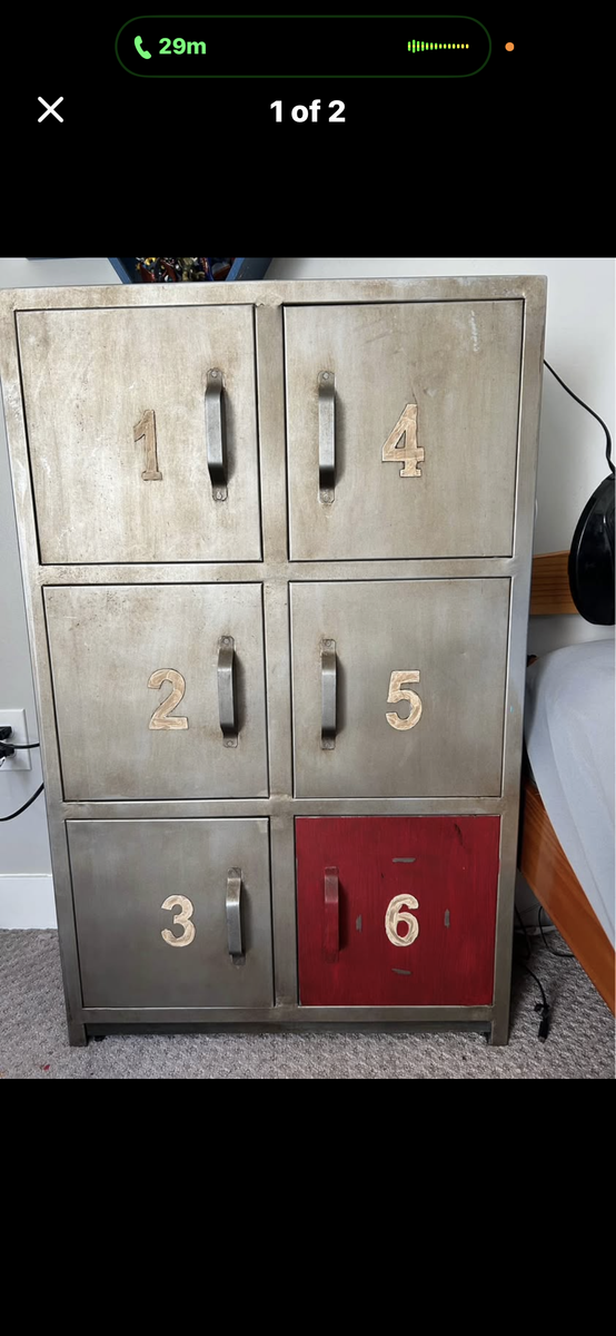 Metal locker style storage