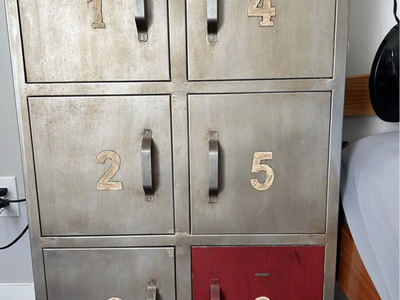 Metal locker style storage