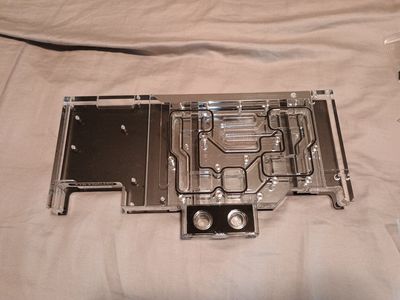 Bitspower EVGA 3080/3080ti/3090 FTW series GPU Water Block and Fittings - Clear Acrylic