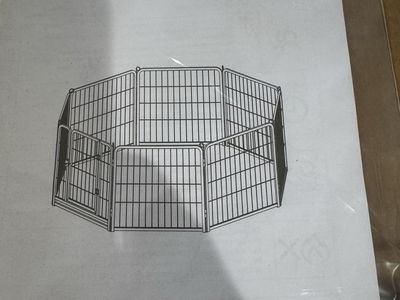 Yaheetech 593161 Black 8-Panel Metal Pet Playpen Exercise Pen