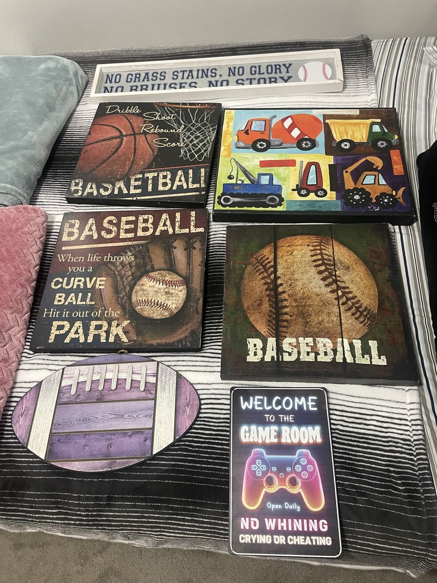 Wall art decorative gaming sport