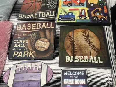 Wall art decorative gaming sport