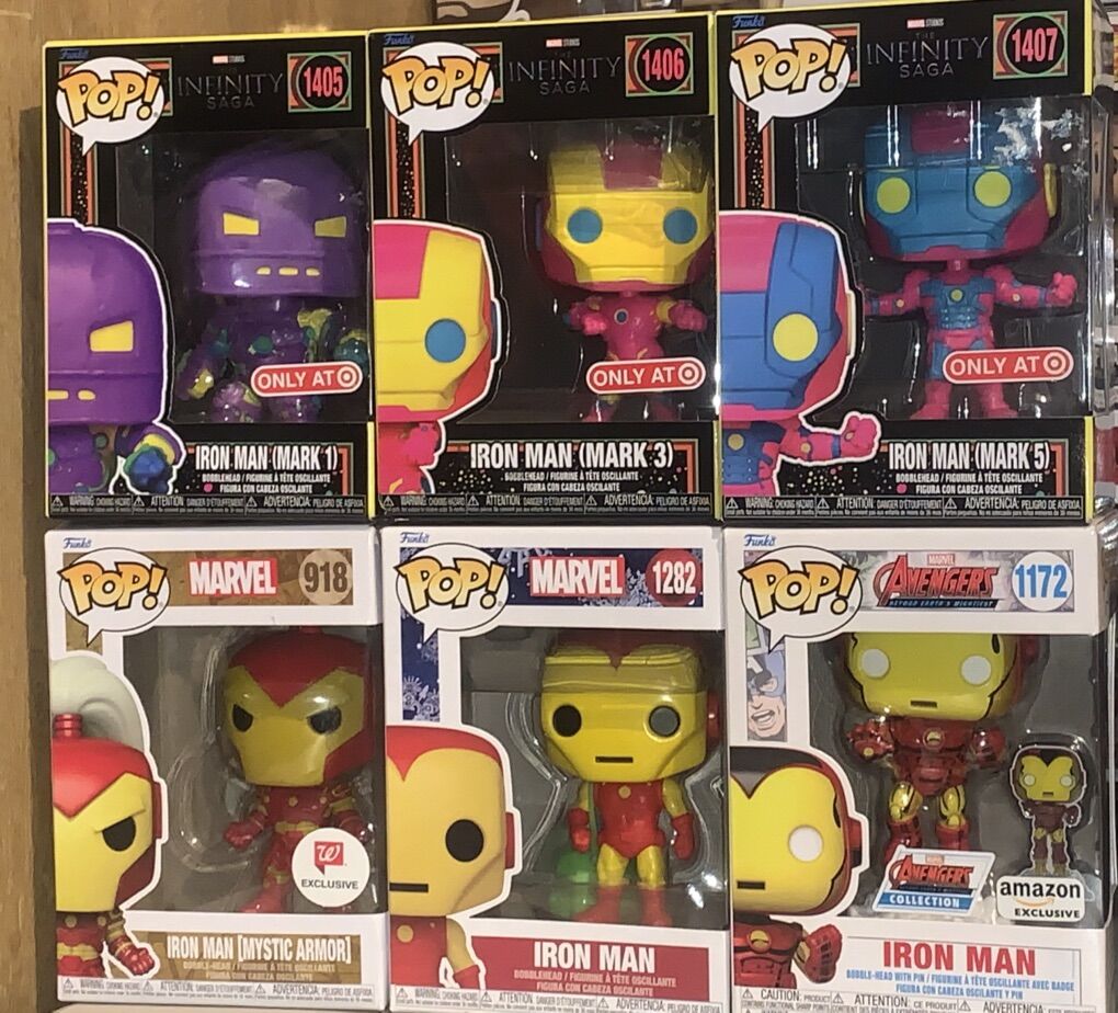 Iron Man Funko Pop Set