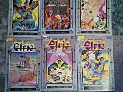 Moorcock books! 24 Elric comics, hardcover essays, etc.