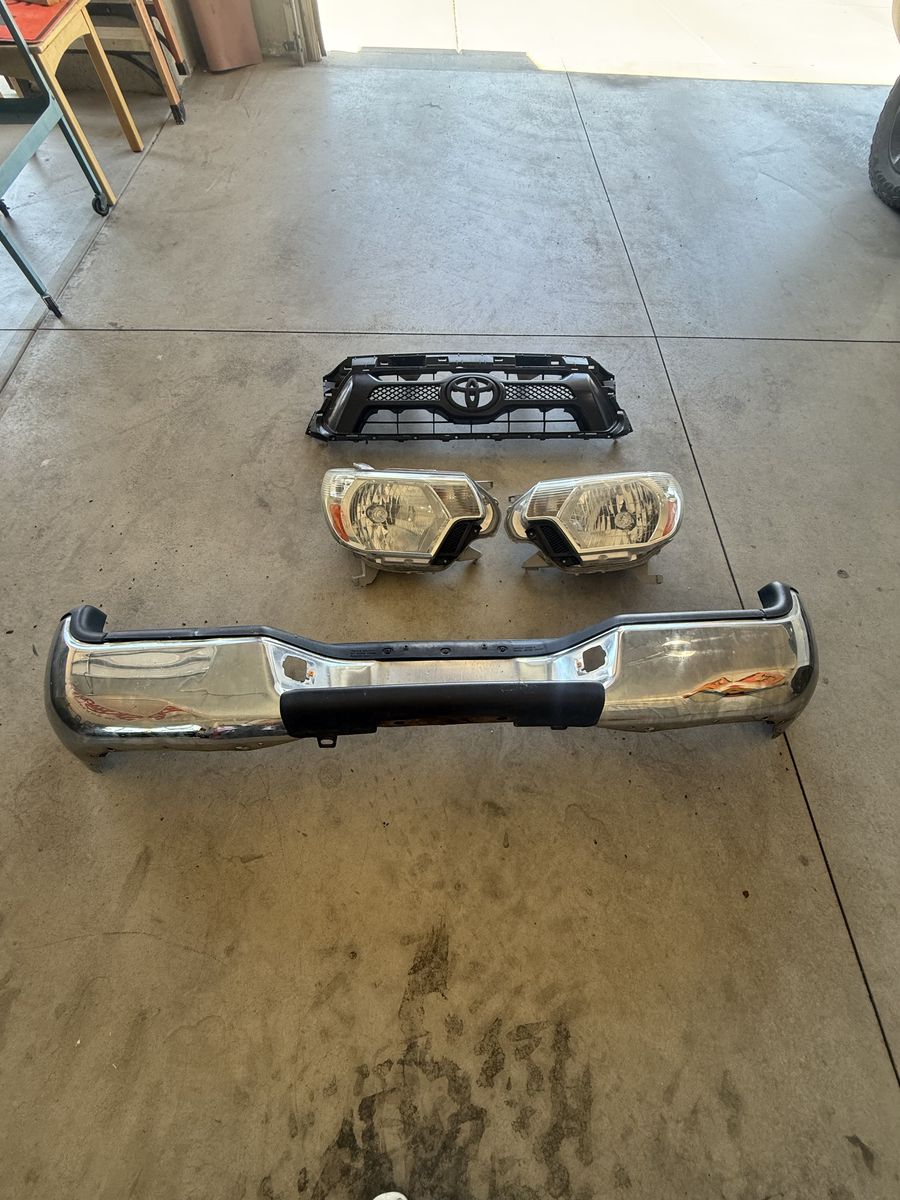 Toyota bumper, light and tires