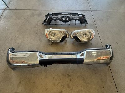 Toyota bumper, light and tires