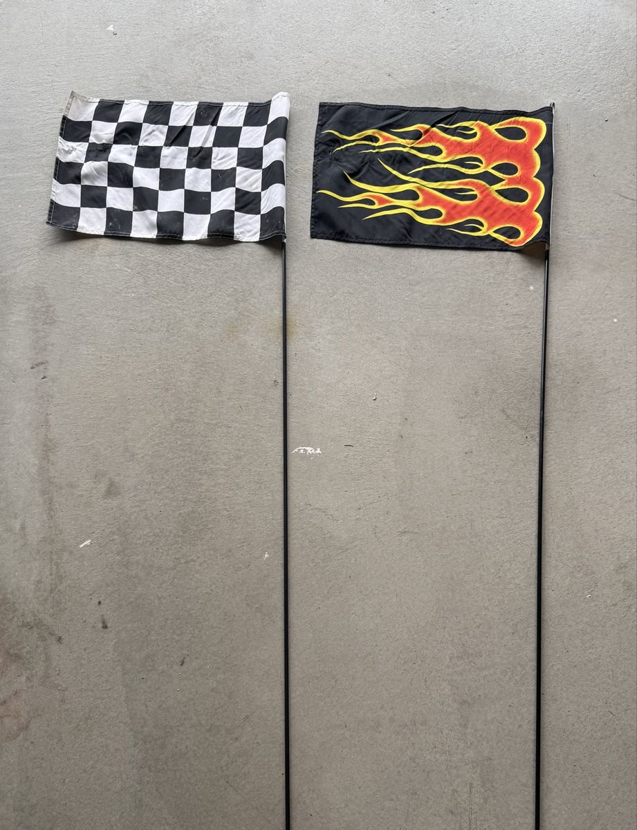 ATV flags on poles