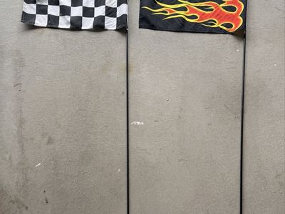 ATV flags on poles