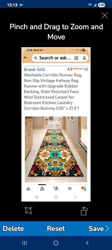 New in Package! Yellow Runner Rug
2'8"x10'6" Runne