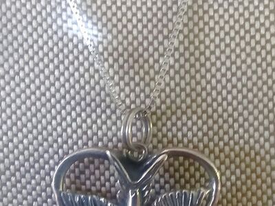 Vntg Native Indian Ster Silver HOLY SPIRIT DOVE