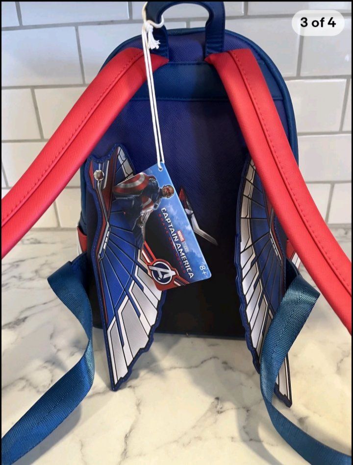 Marvel Captain America Brave New World Cosplay Mini Backpack
