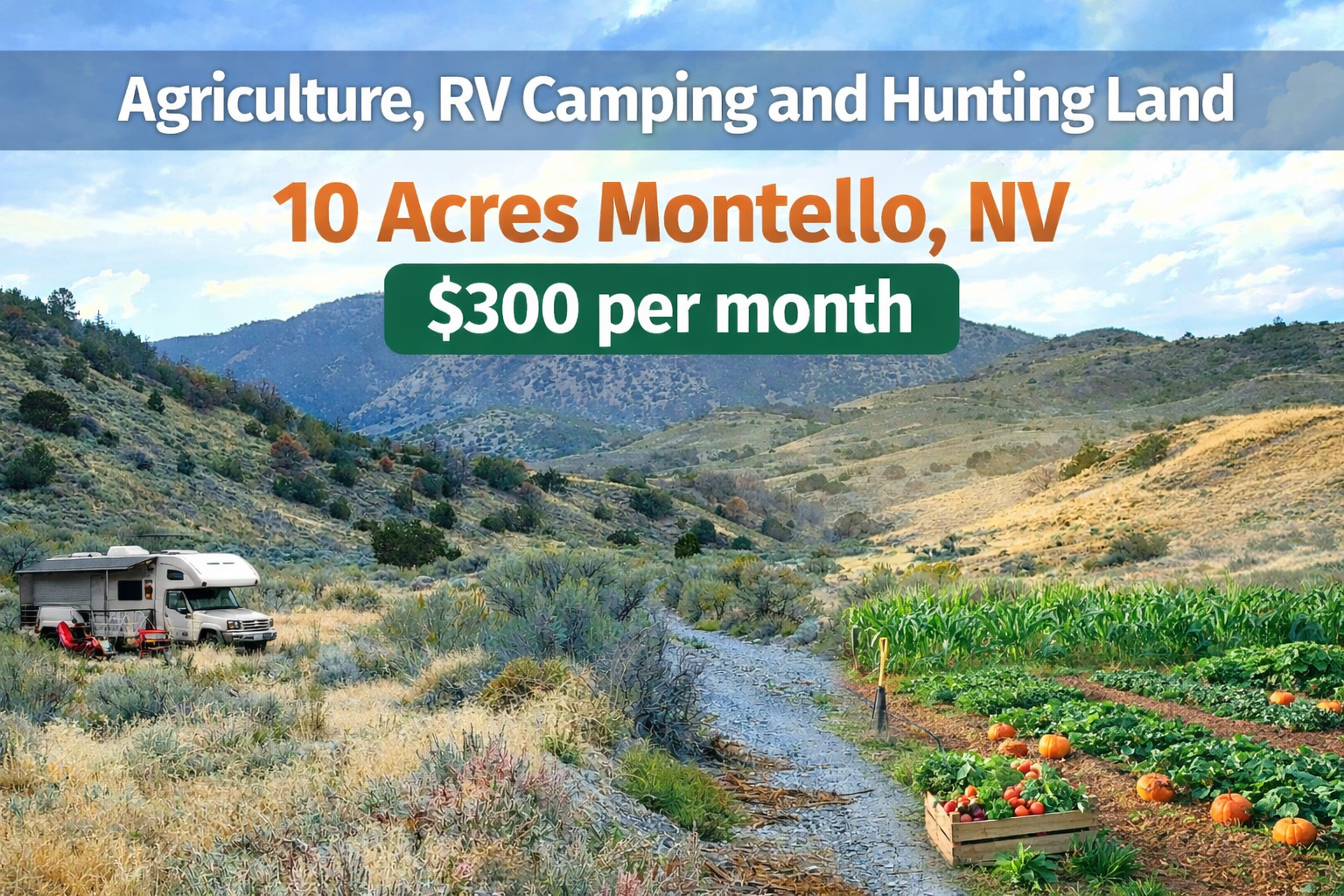 Mountain Retreat Near Montello, NV – 10 Acres Adjacent to BLM!