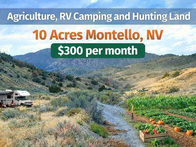 Mountain Retreat Near Montello, NV – 10 Acres Adjacent to BLM!