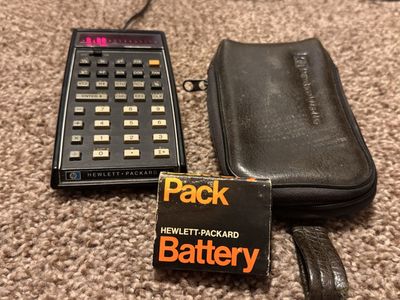Hewlett Packard HP 45 calculator with Case