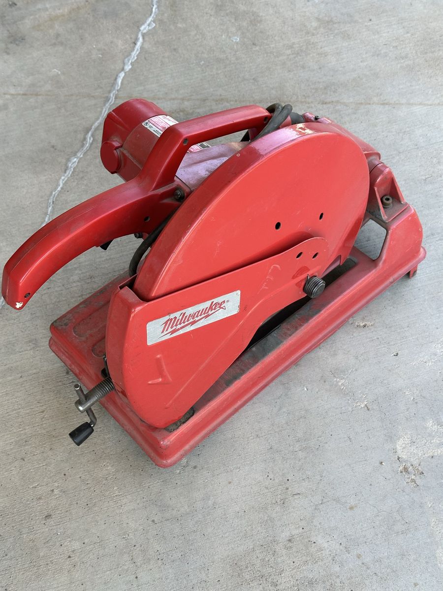 Milwaukee 14” steel cut off saw