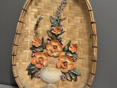 Vintage Shell Art Wall Decor