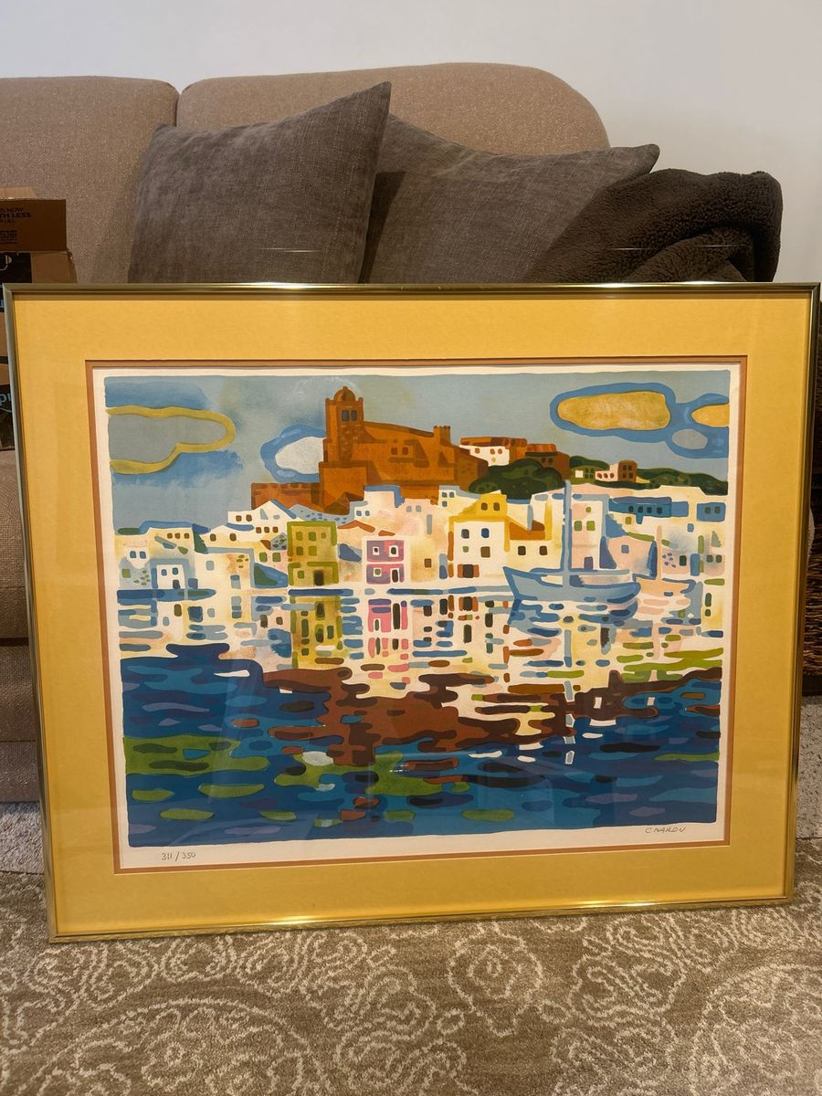 Vintage Limited Edition Lithograph by C. Maron (311/350) Signed