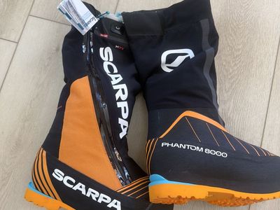 New Scarpa Phantom 8000 Thermic HD Mountaineering Boot EU 45, UK 10.5, US men’s 11.5