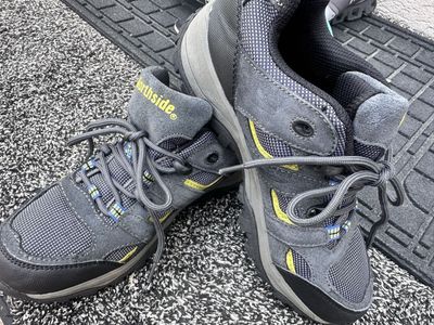 Northside Unisex Kids Gray/Yellow Low Hiking Shoes Size 6