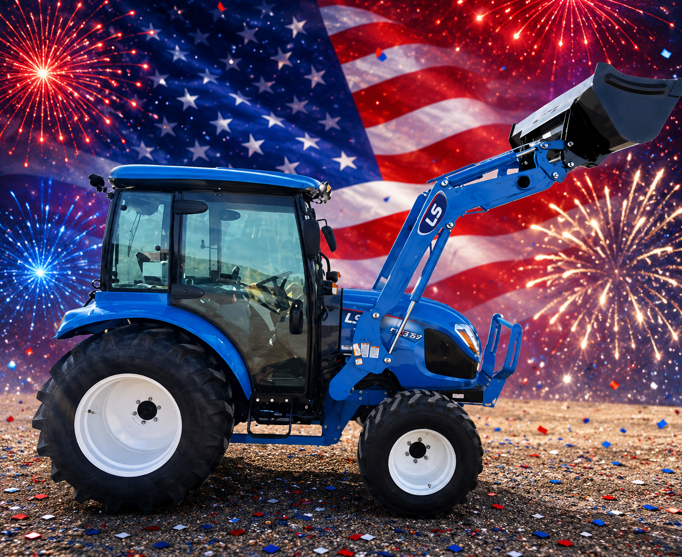  Save $500 on the LS MT357 Cab Tractor & Loader!  FOURTH OF JULY SALE! 