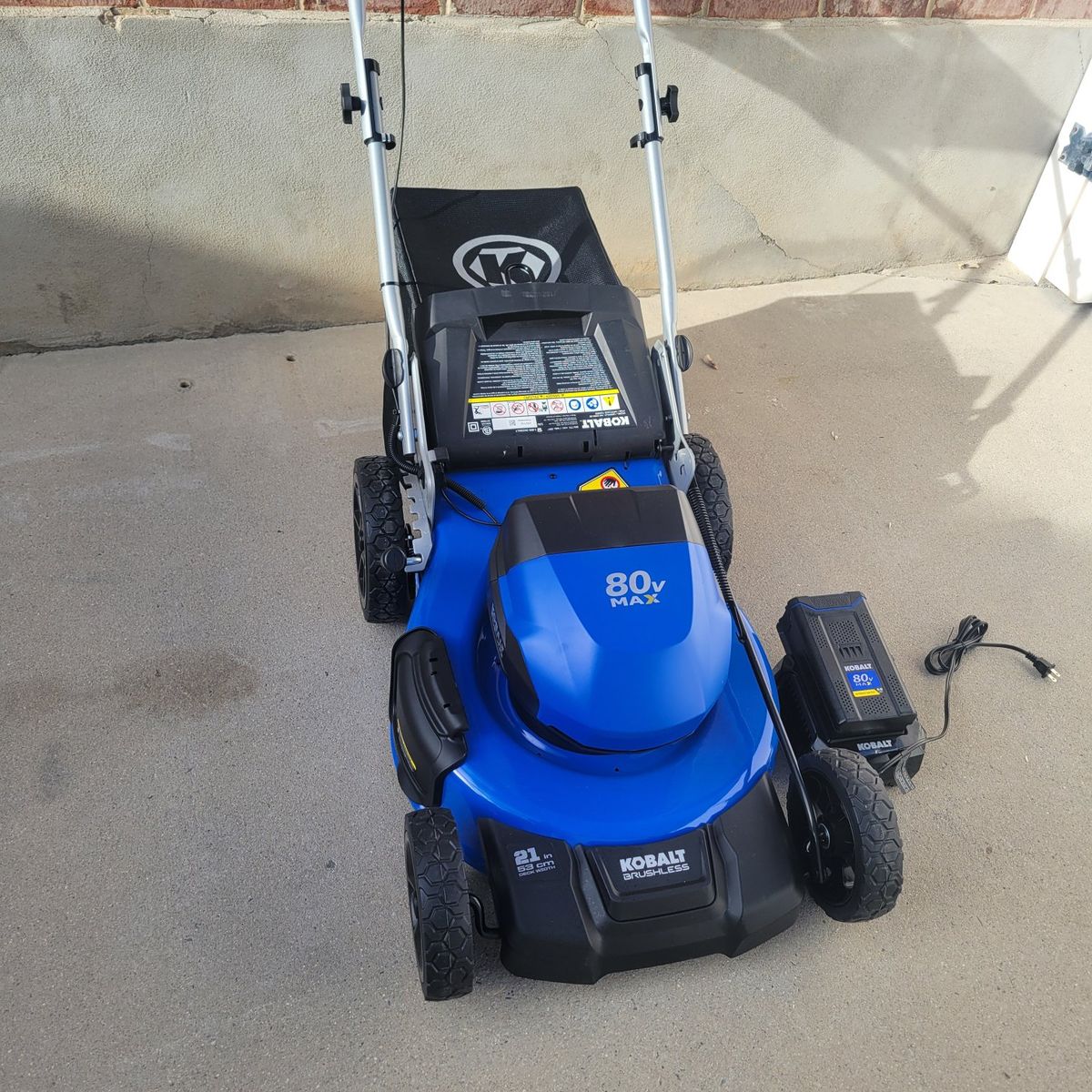 Kobalt 80-Volt Push mower 5ah battery
