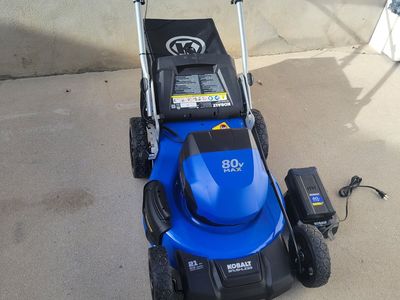 Kobalt 80-Volt Push mower 5ah battery
