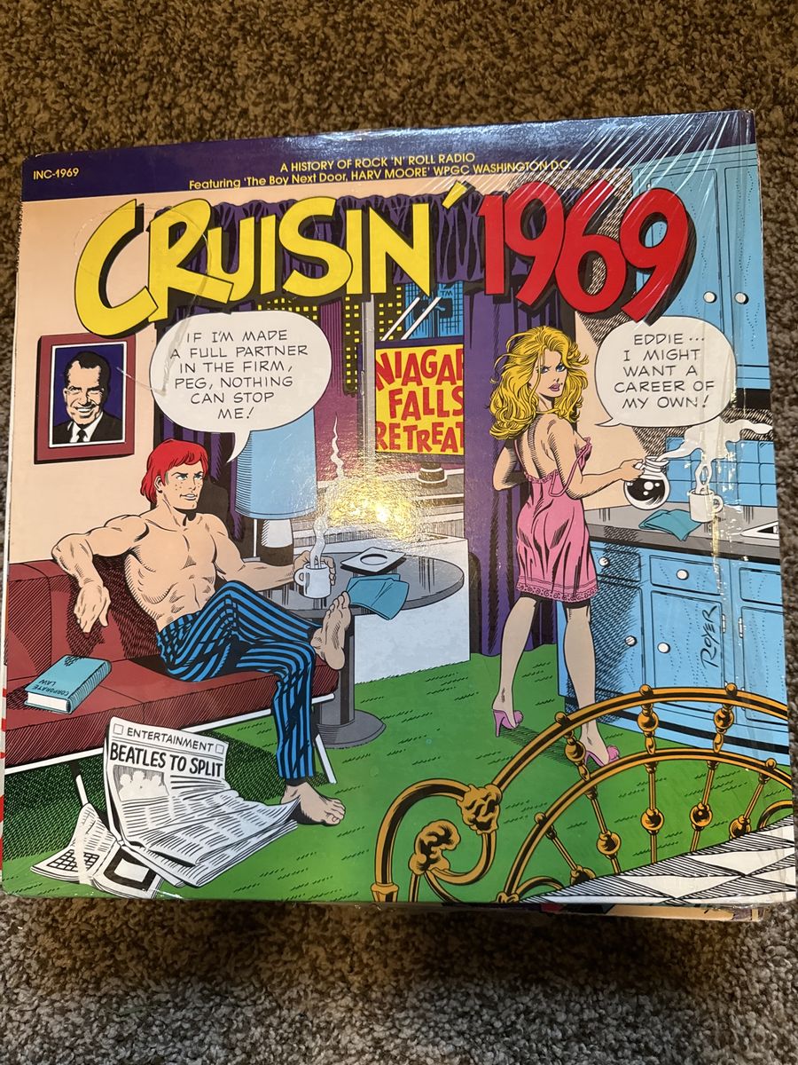 Cruisin' 1969 Vinyl LP Record - A History of Rock 'N' Roll Radio