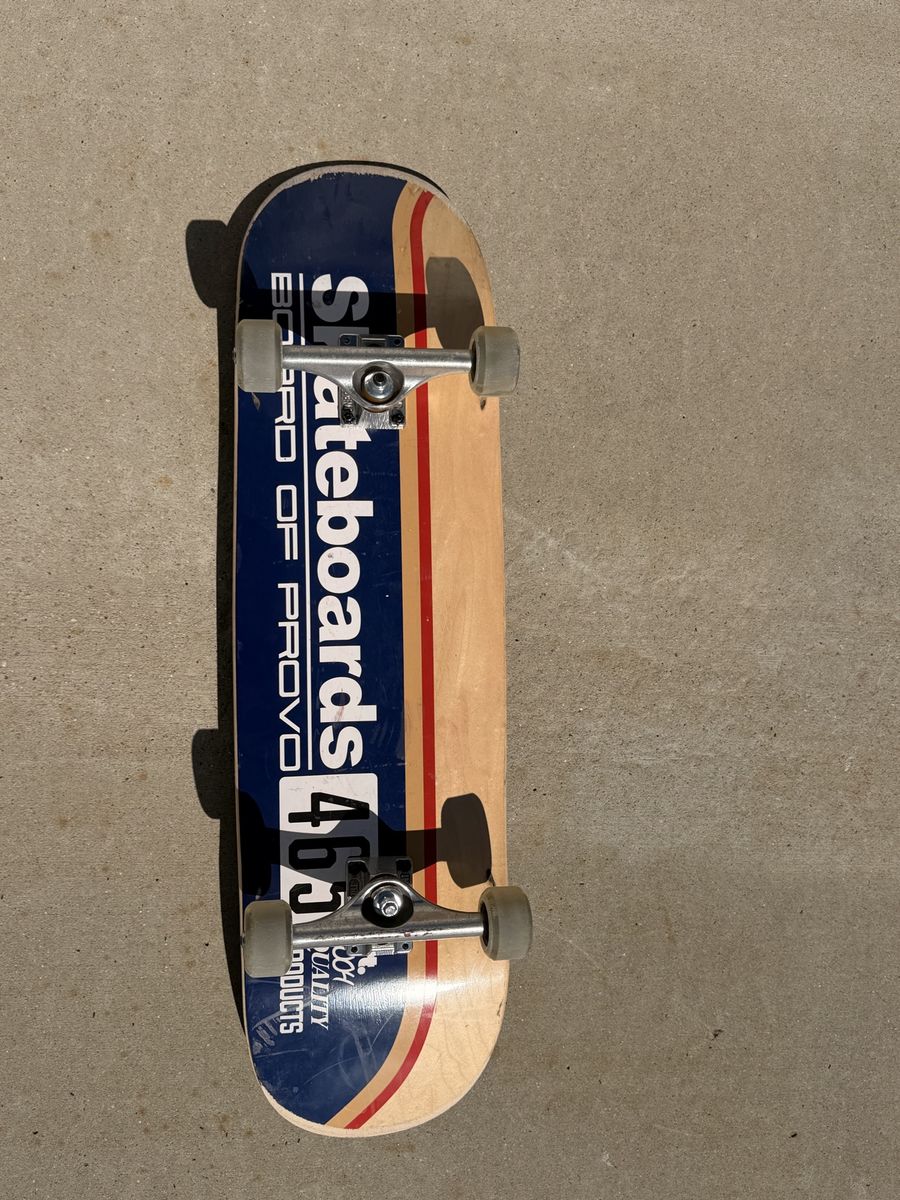 Board of Provo 463 Skateboards Complete Skateboard Blue and Wood