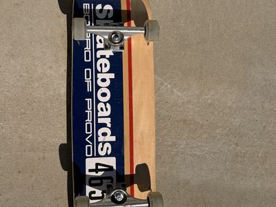 Board of Provo 463 Skateboards Complete Skateboard Blue and Wood