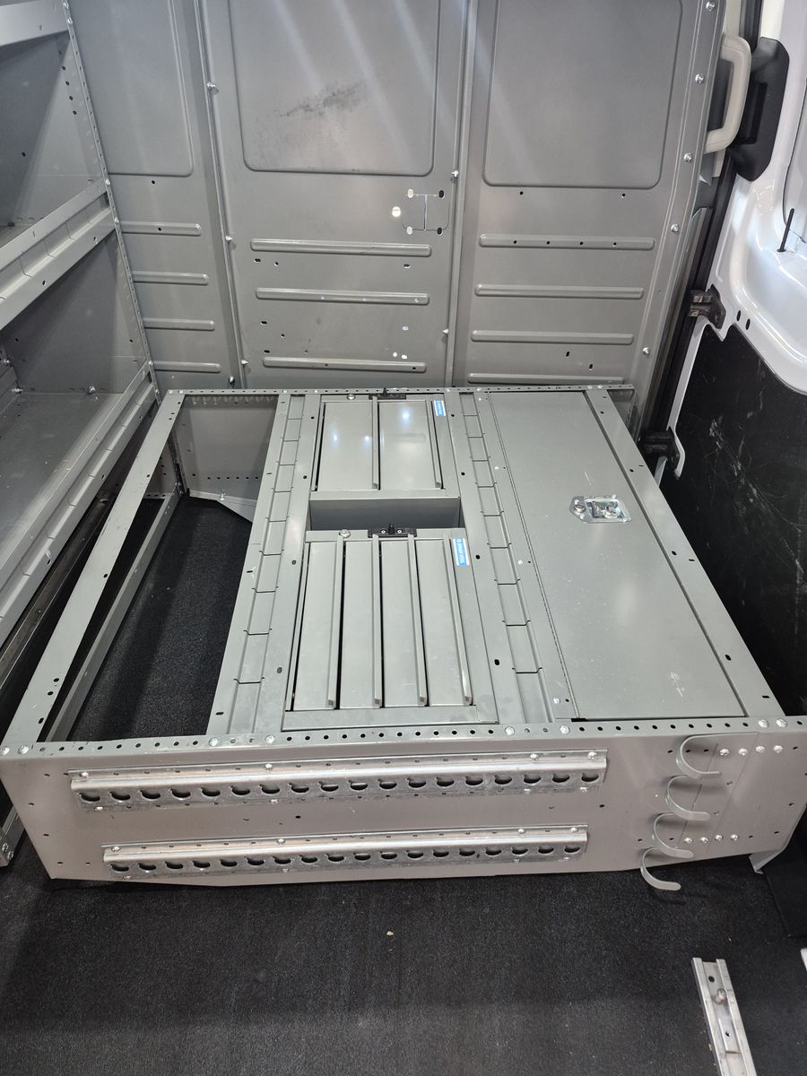 Utility van shelf