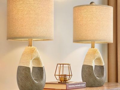 New 19” Boho Table Lamps Bedroom Living Room Set 2,Suitable for Small Space