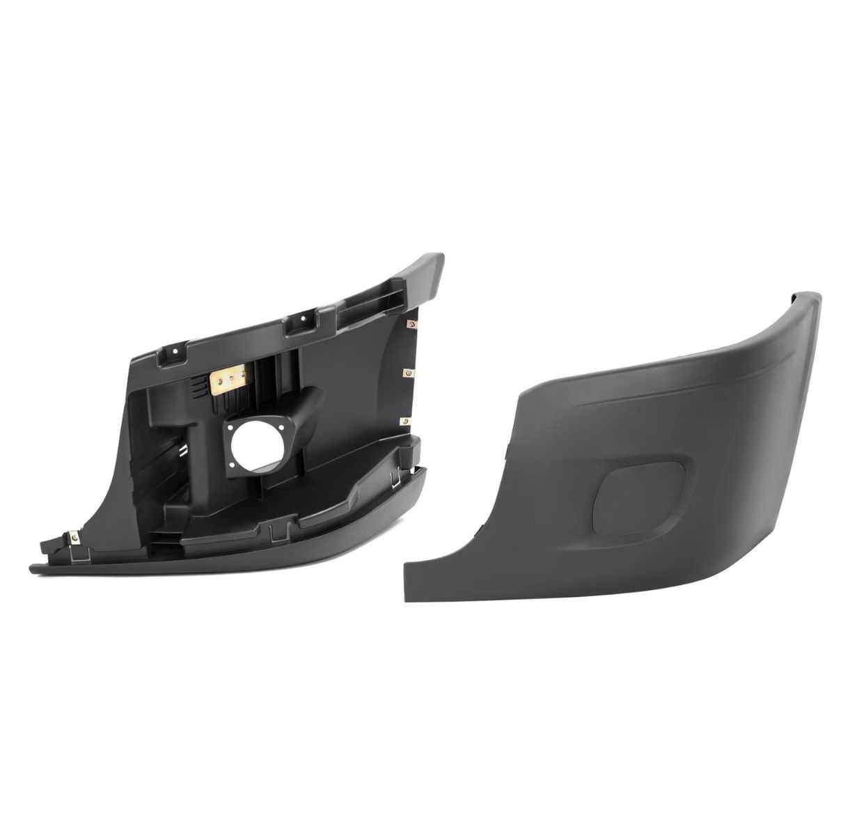 Pensunauto Front Bumper Reinforcement & End Cover For Freightliner Cascadia 2008-2017 Left