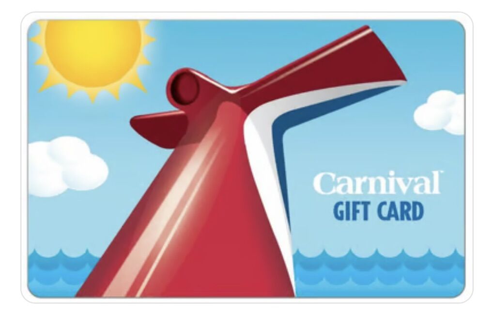 $200 Carnival Cruise Gift Card