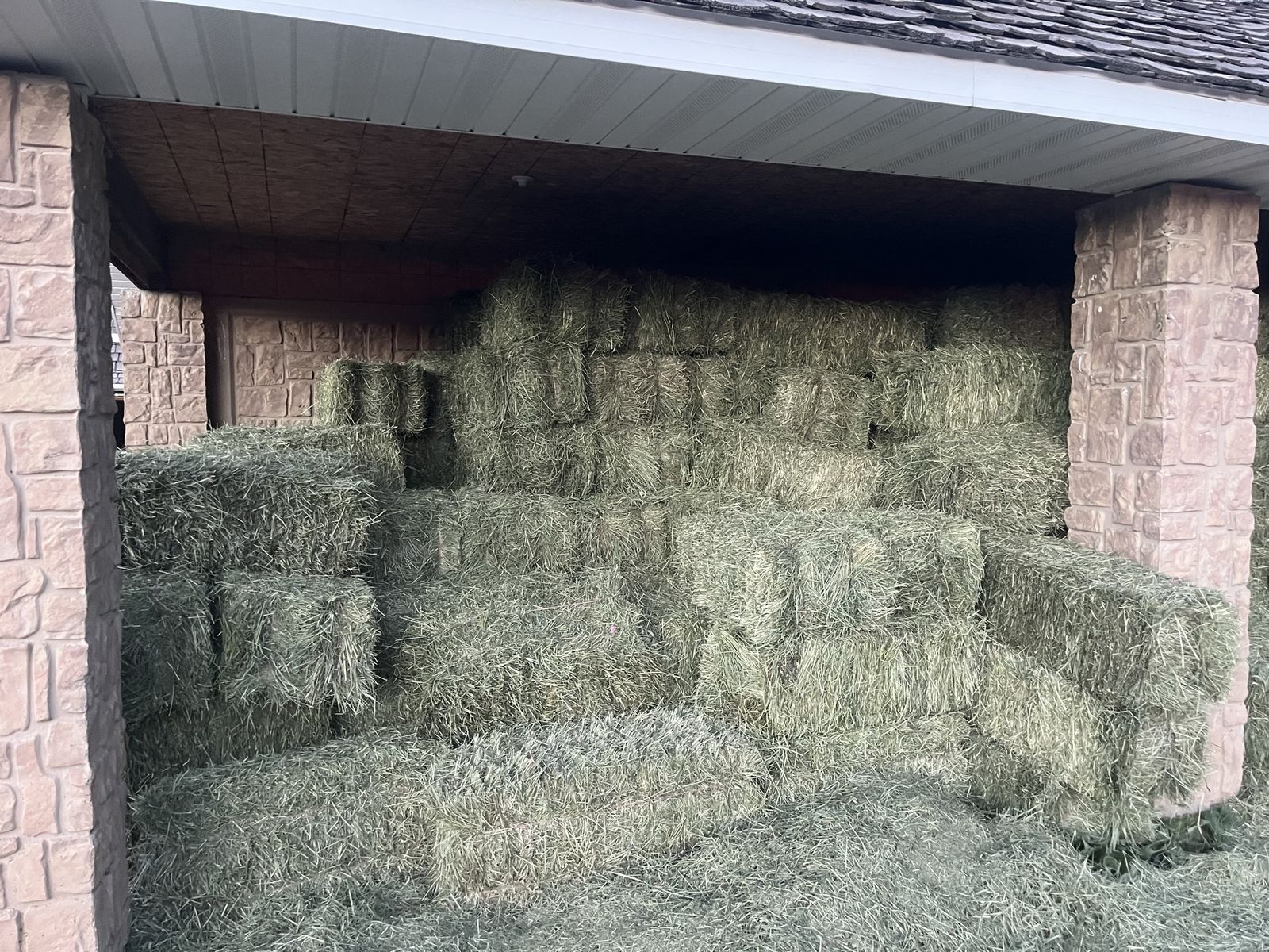 Grass Hay Bales