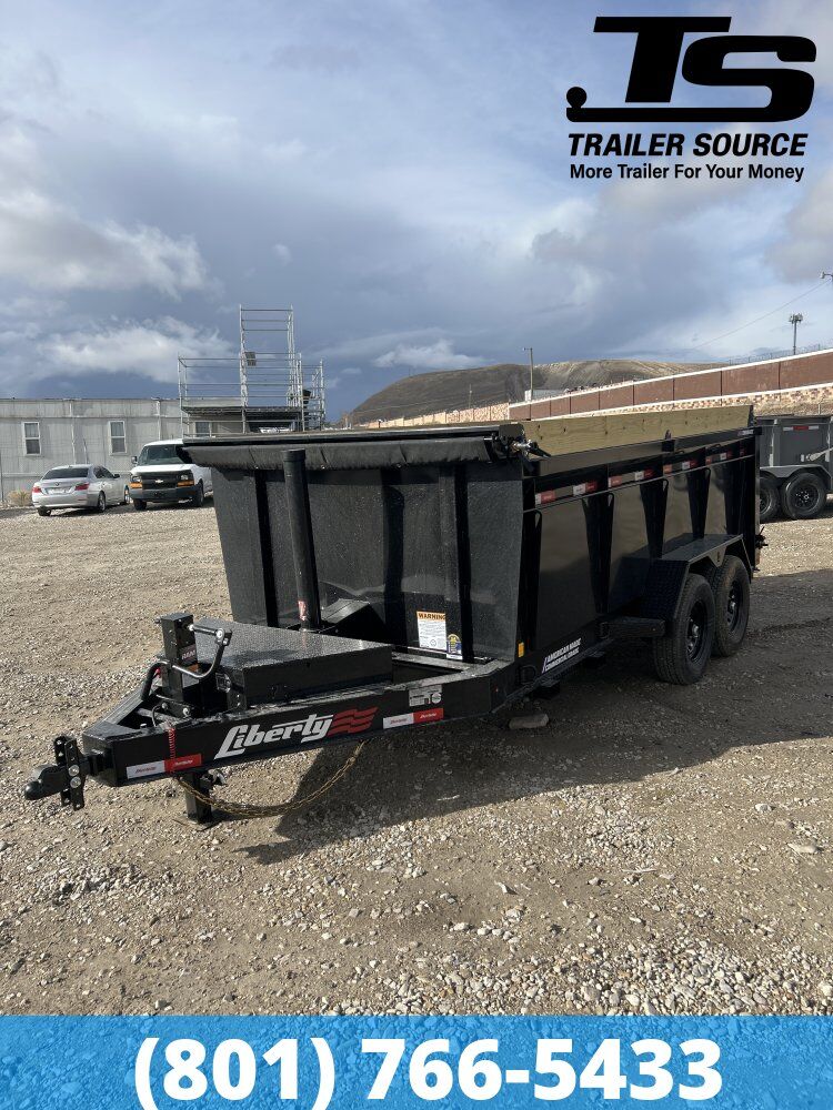7x14 Liberty LD Dump Trailer - 40" Sides - 15.4K GVWR -
