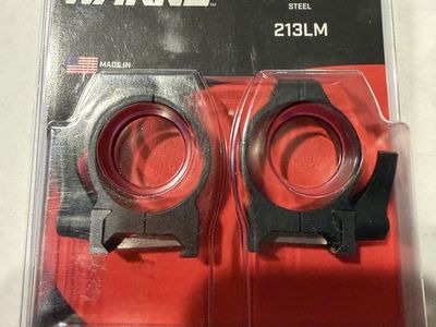 Warne Maxima QD 213LM 30mm Low Scope Rings