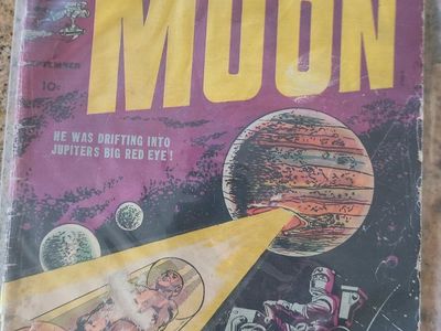 Vintage Race for the Moon Thrill Adventure Sci-Fi Comic Book