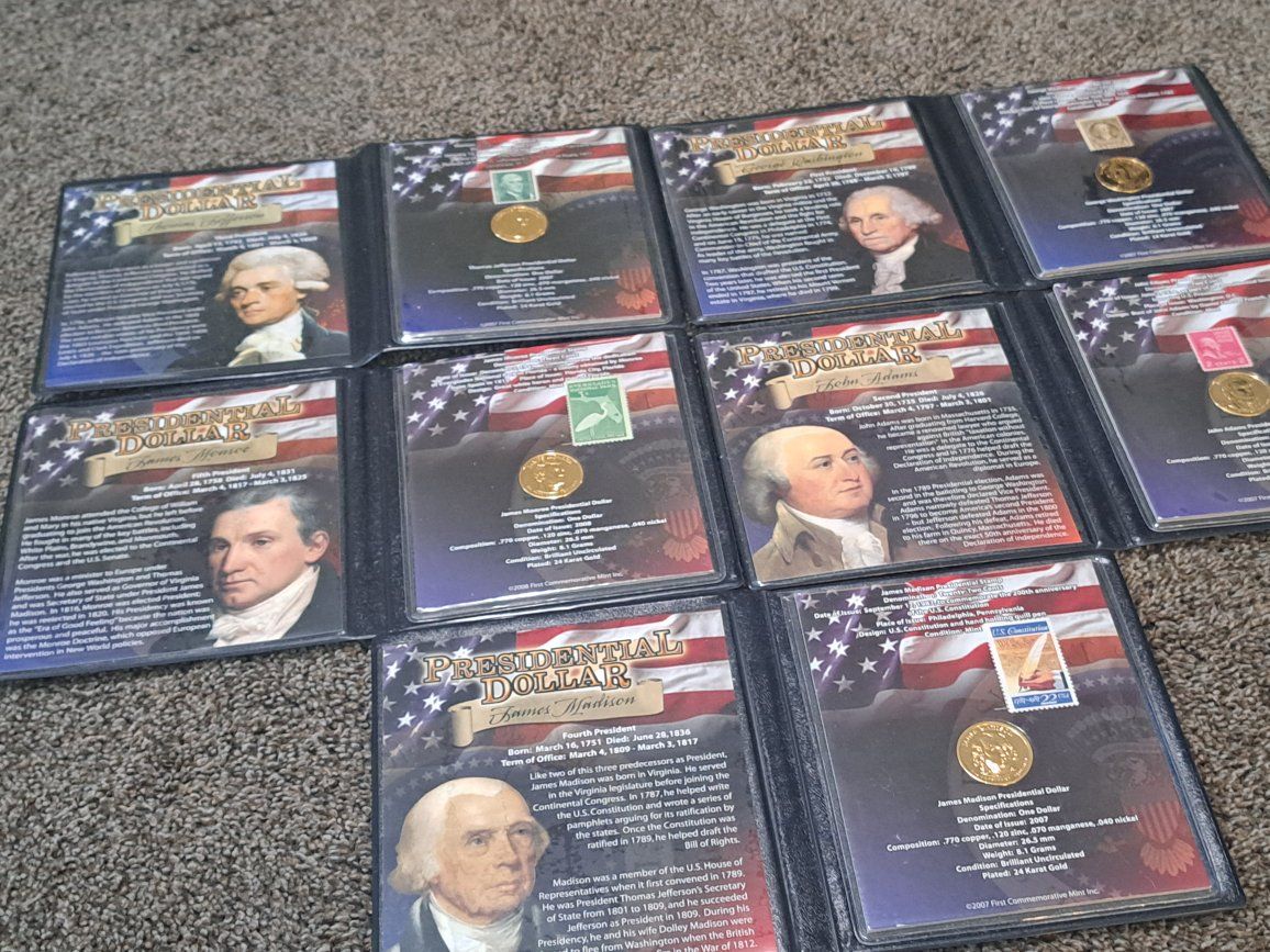 presidential coin set gold dollars
