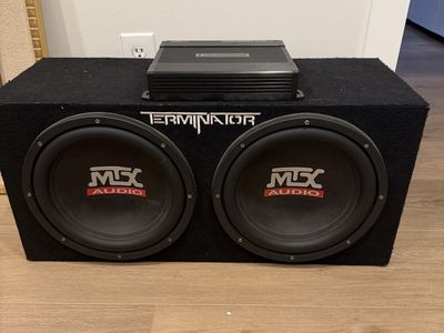 Dual 12" MTX Audio Terminator Subs + Amp