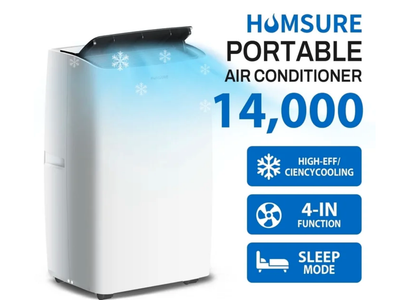 New Portable Air Conditioner 14000 BTU for 420 sq ft of Rooms, Portable AC Unit