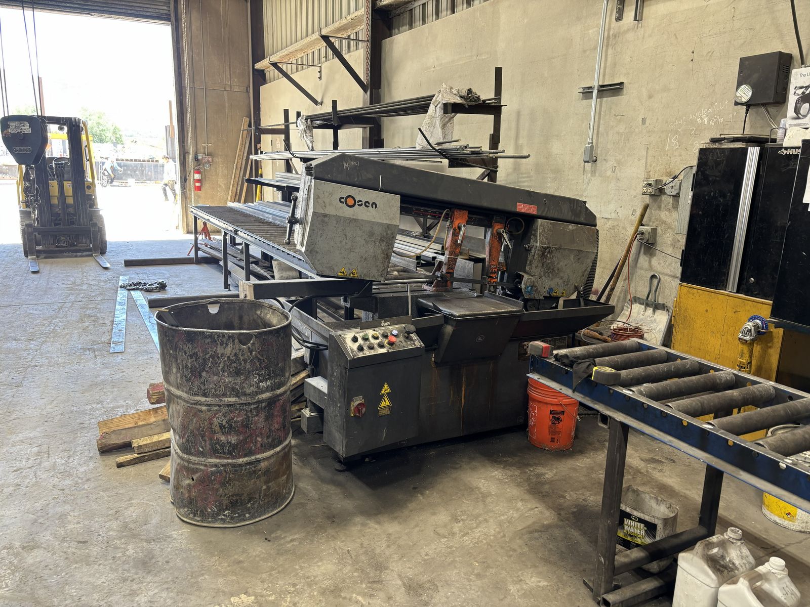 Cosen SH-500M Miter Band Saw 3HP for Steel Fabrication