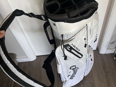 Callaway X-Series White Golf Stand Bag with 14-Way Divider and Dual Strap