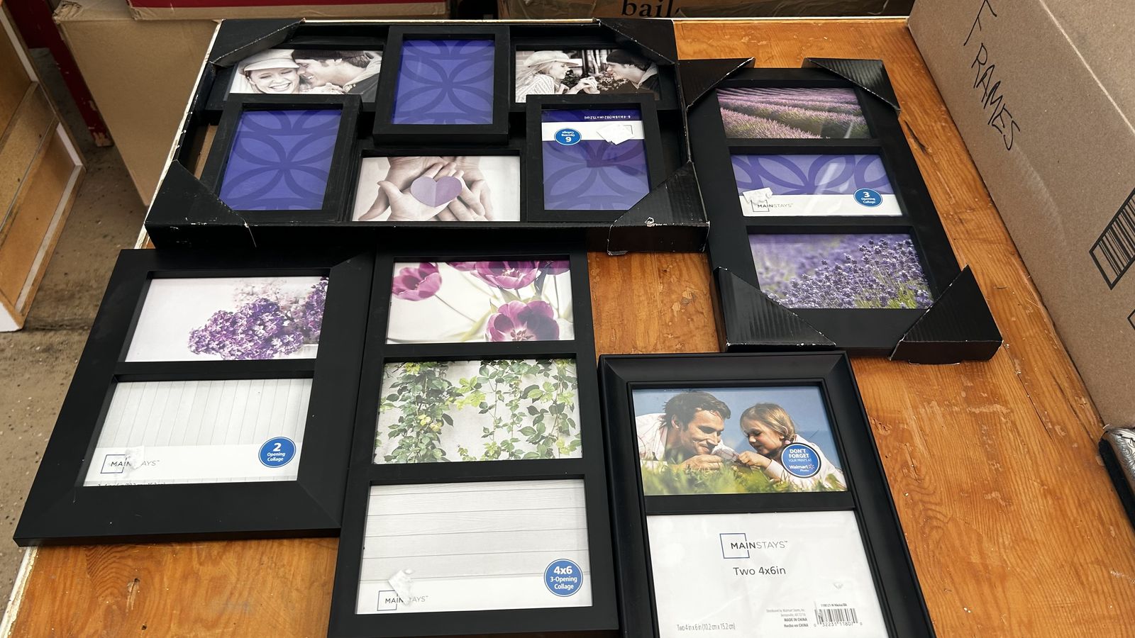 Set Of 5 New Black Frames