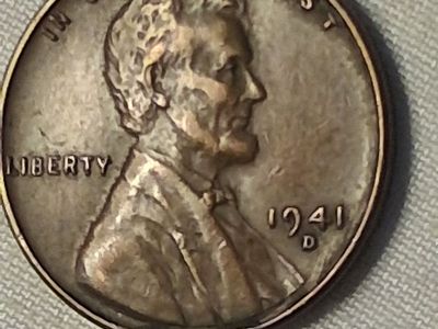 1941 D US Lincoln Wheat Cent Penny Denver Mint possible rpm